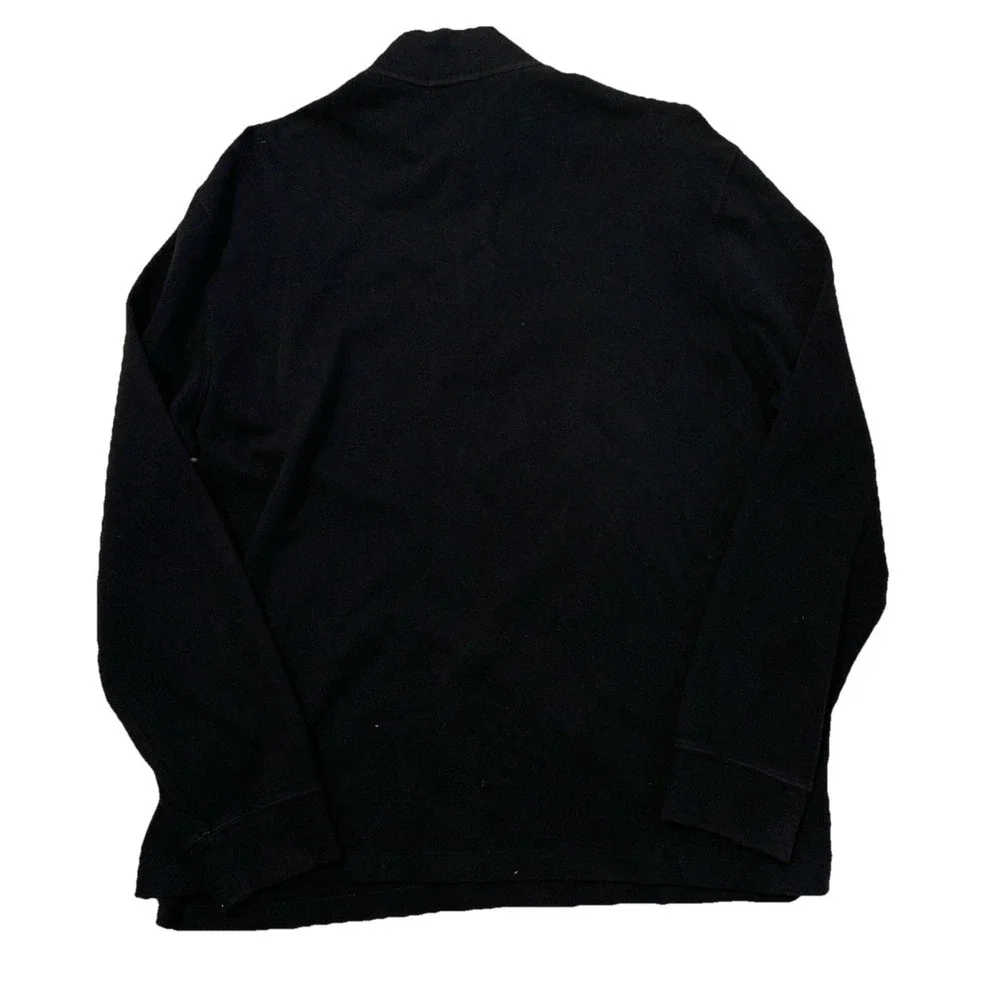 polo ralph lauren mens polo shirt Long sleeve Size XL Black 100 Cotton
